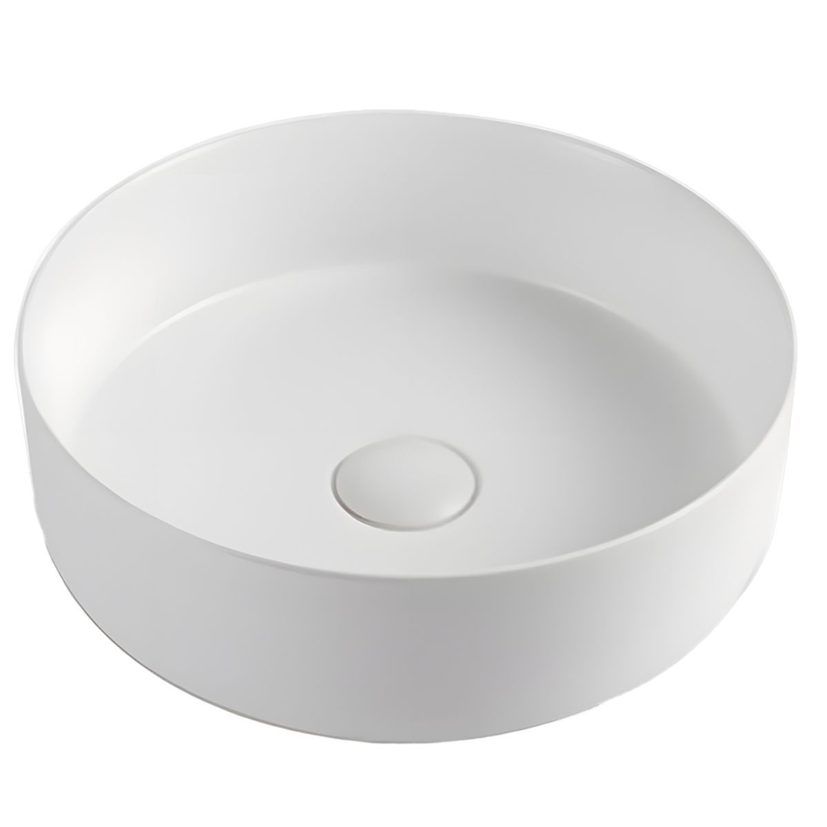 Lavoar, Alb Lucios, ceramica sanitara, montaj pe blat, diametru 42 cm, Linea