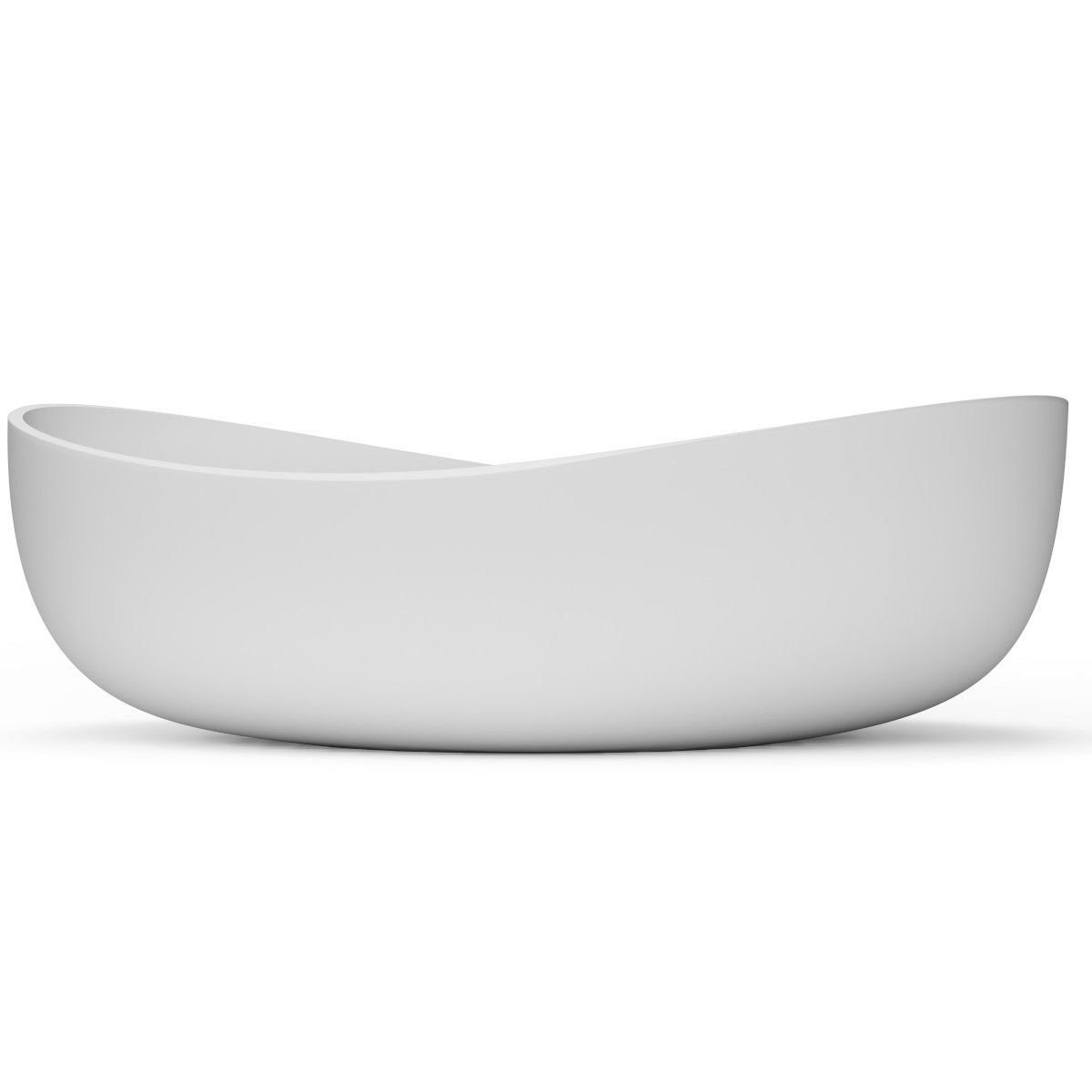 Lavoar compozit mineral, Alb Lucios, montaj pe blat, ventil inclus alb lucios, 65x40x20 cm, Lirio
