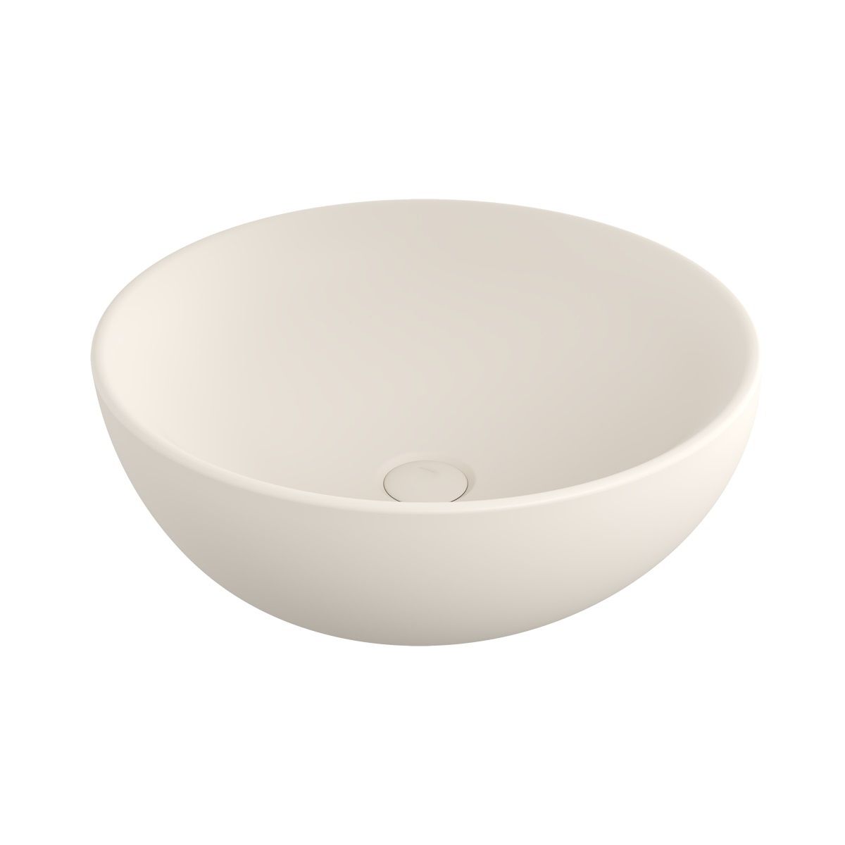 Lavoar, diametru 45 cm, Jasmine Mat, Power Colour, montaj pe blat, ceramica sanitara, Molis