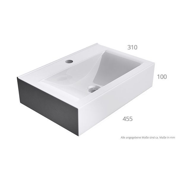Lavoar EGO-118, ceramica sanitara, montaj pe perete sau supendat, 45 sau 60 x 31 cm