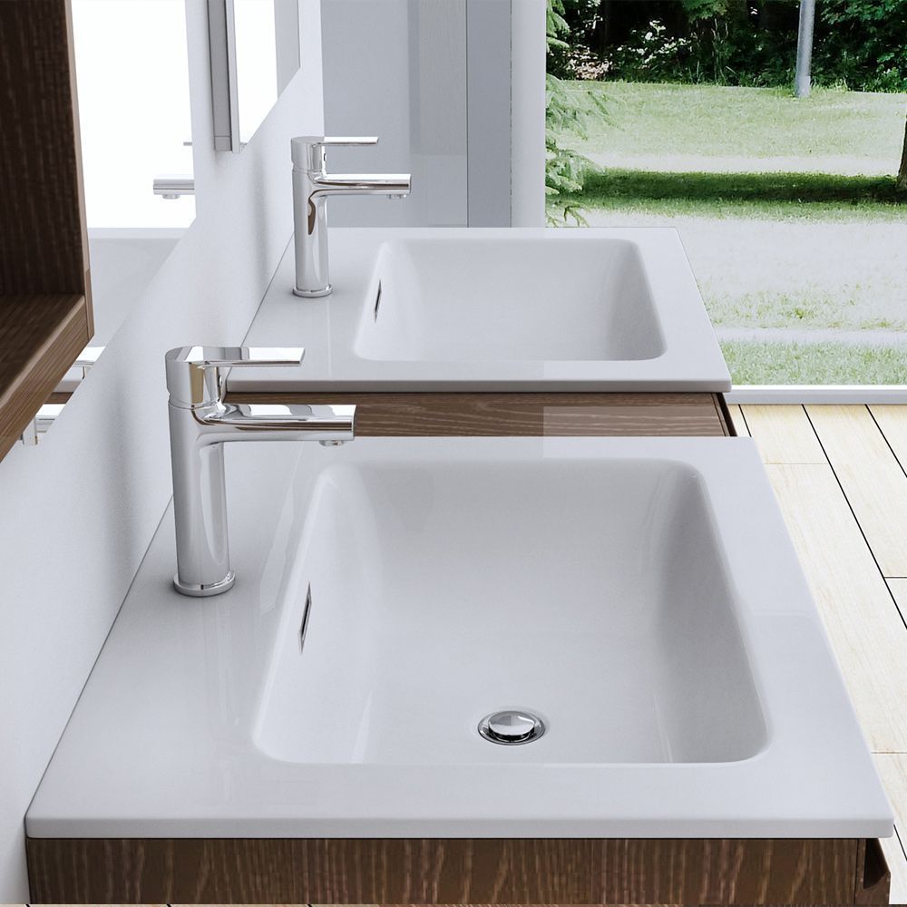 Lavoar EGO-15A, montaj incastrat, dimensiuni 60,90,100 sau 120 cm, compozit marmura