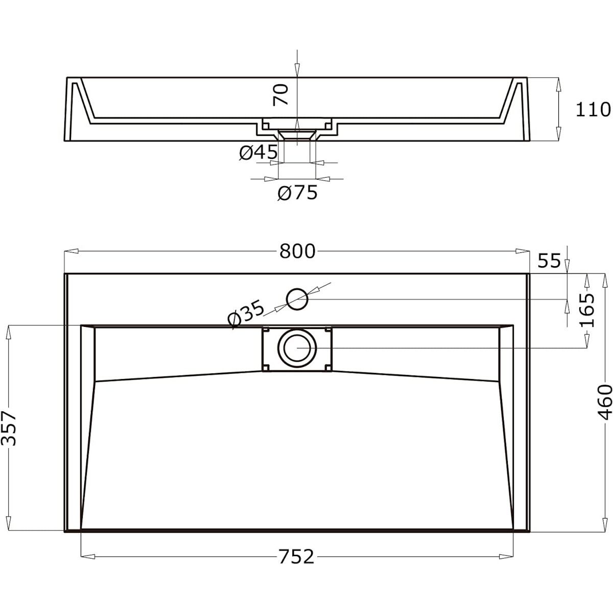 Lavoar EGO 19, Alb, lucios, compozit marmura, dimensiuni intre 50-100 cm, suspendat sau pe blat, cu o gaura baterie