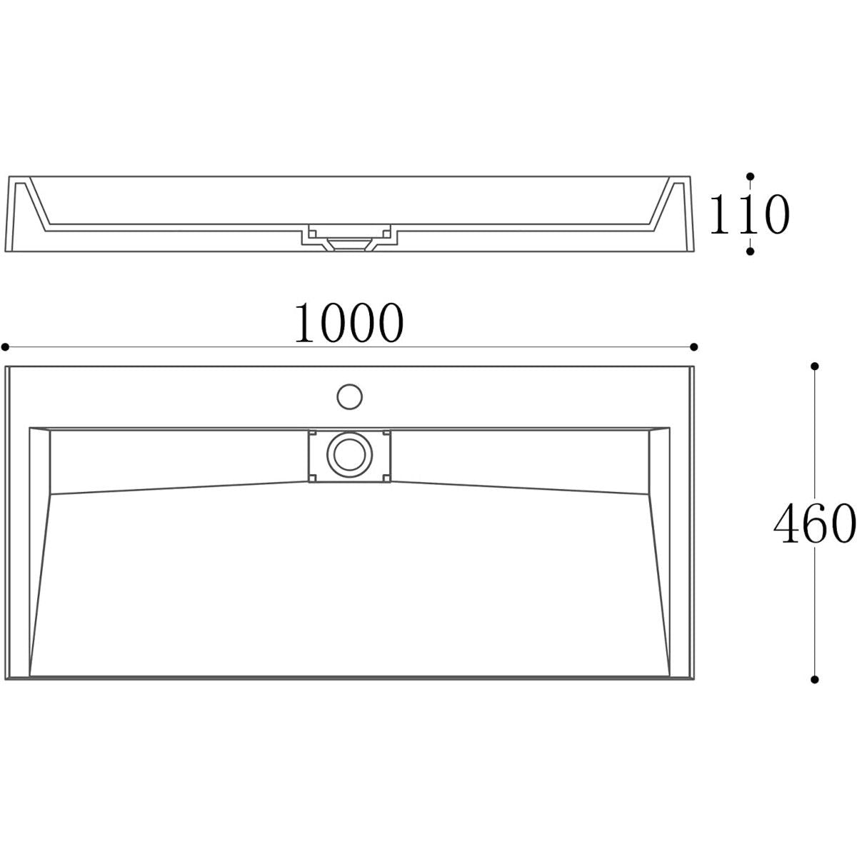 Lavoar EGO 19, Alb, lucios, compozit marmura, dimensiuni intre 50-100 cm, suspendat sau pe blat, cu o gaura baterie