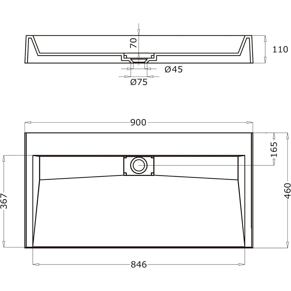 Lavoar EGO 19, Alb, lucios, dimensiuni intre 50-100 cm, compozit marmura, suspendat sau pe blat, fara gaura baterie