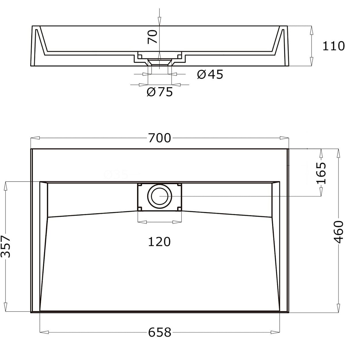 Lavoar EGO 19, Alb, lucios, dimensiuni intre 50-100 cm, compozit marmura, suspendat sau pe blat, fara gaura baterie