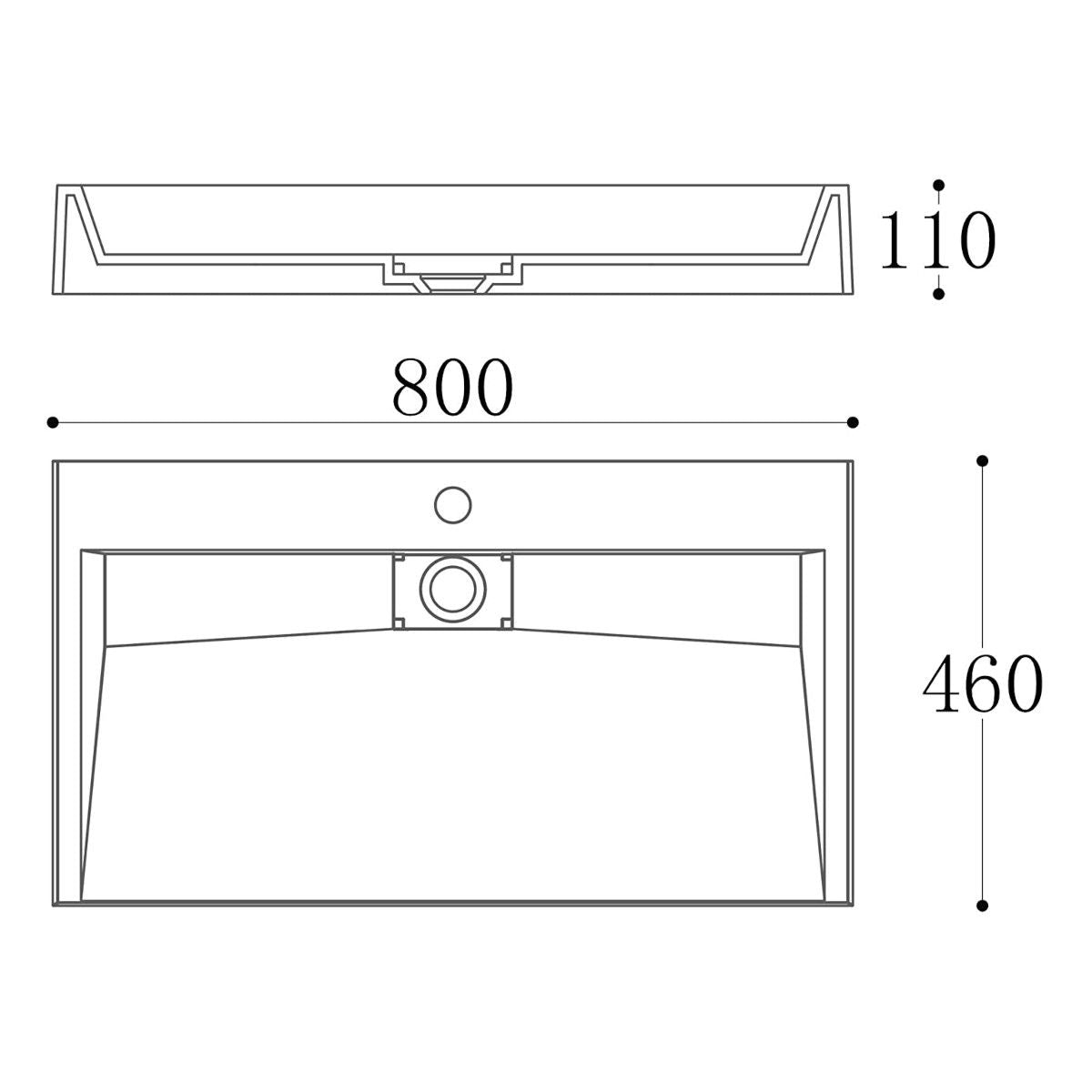 Lavoar EGO 19, Antracit mat, dimensiuni intre 50-100 cm, compozit marmura, montaj suspendat sau pe blat, cu o gaura de baterie