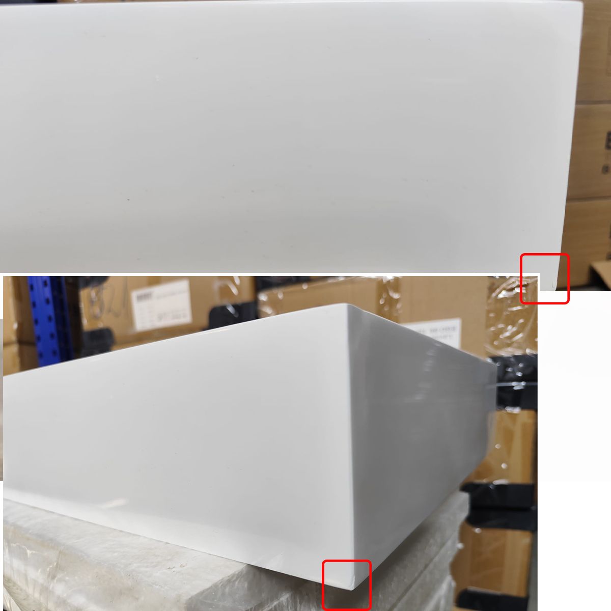 Lavoar EGO 19 Resigilat, Alb, lucios, compozit marmura,suspendat sau pe blat, cu o gaura baterie Dimensiune: 90x46 cm