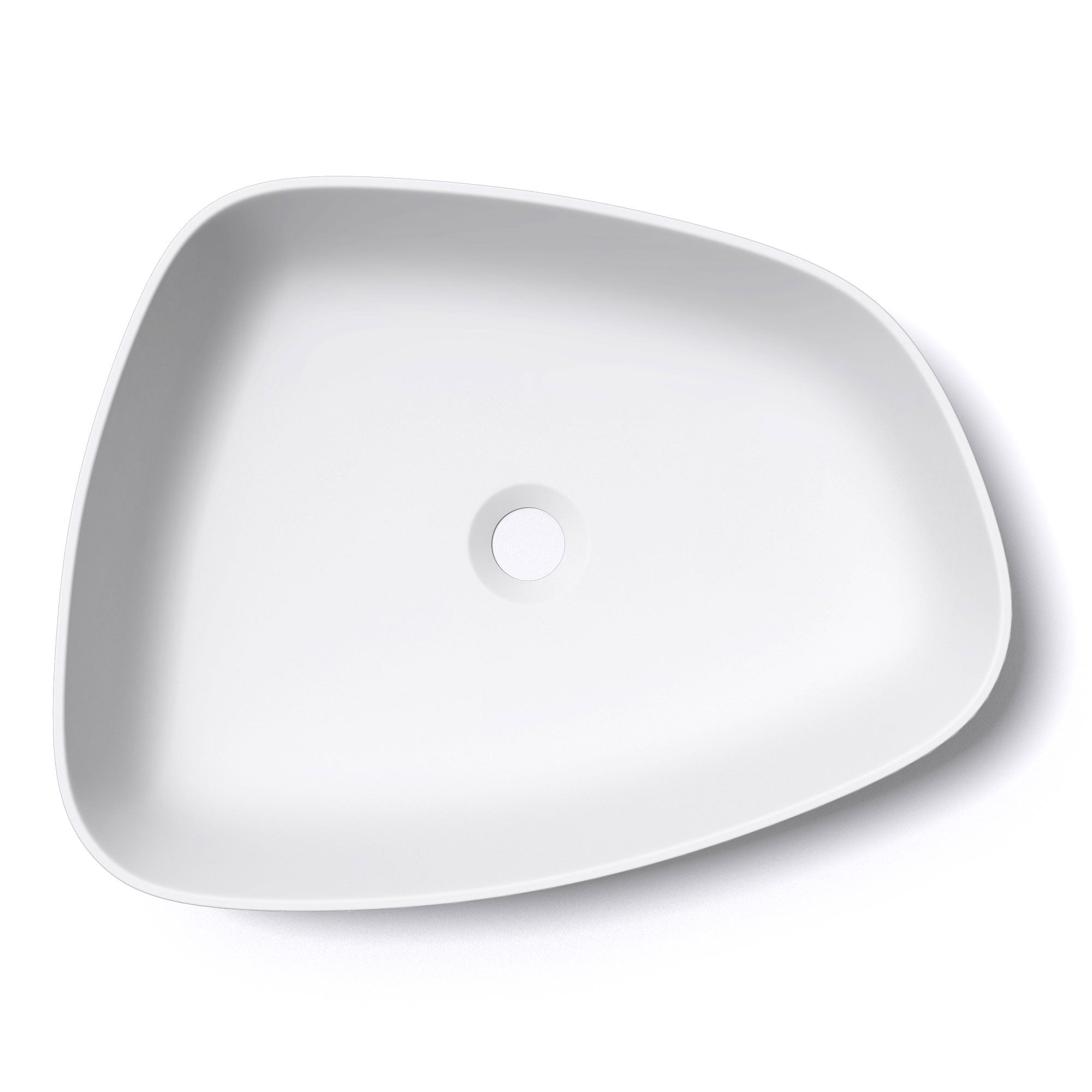 Lavoar EGO 806, Alb, mat, 51.1x38.7 cm, montaj pe blat, compozit de marmura