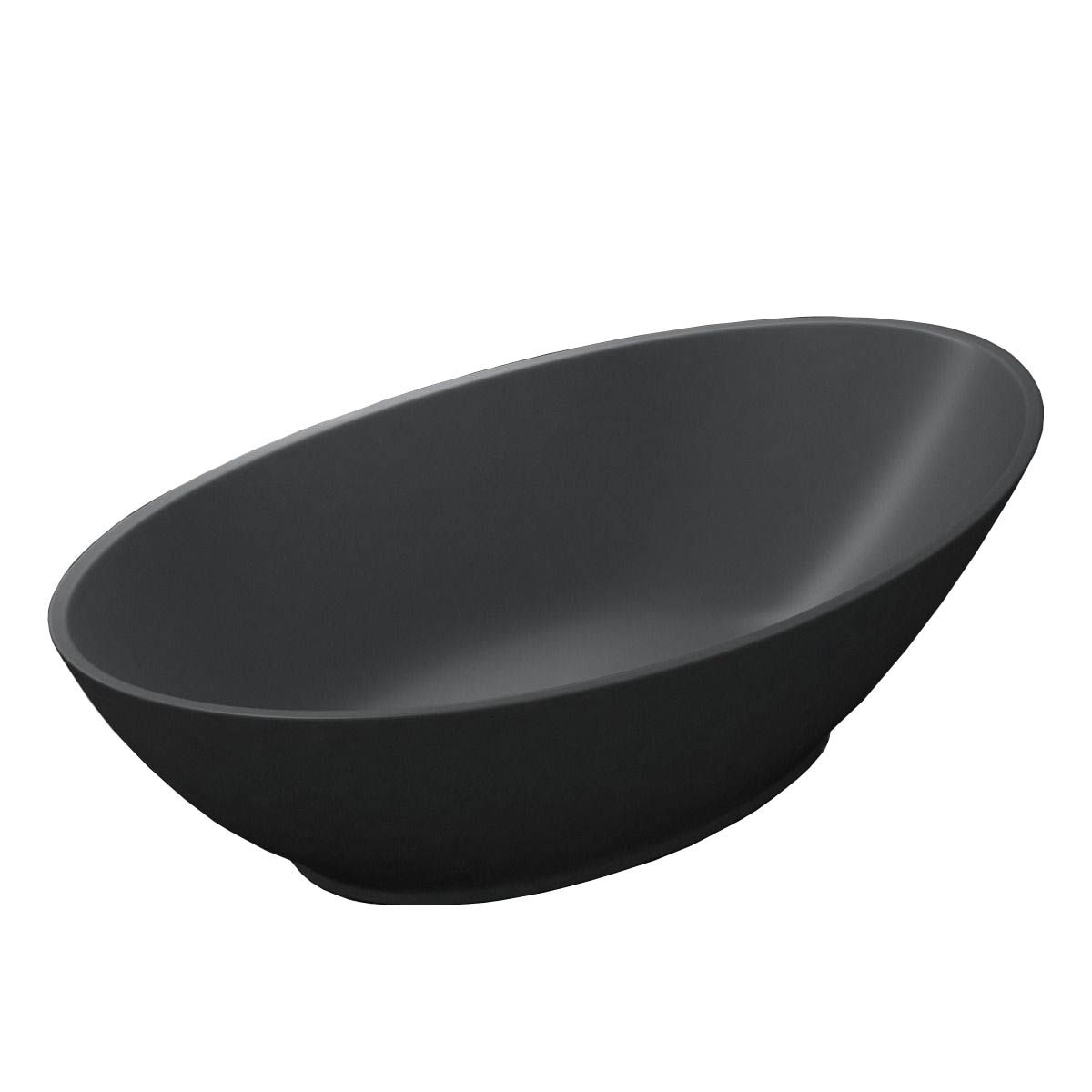 Lavoar EGO 807, Antracit ,mat, 62.5x34.5 cm, montaj pe blat, compozit marmura