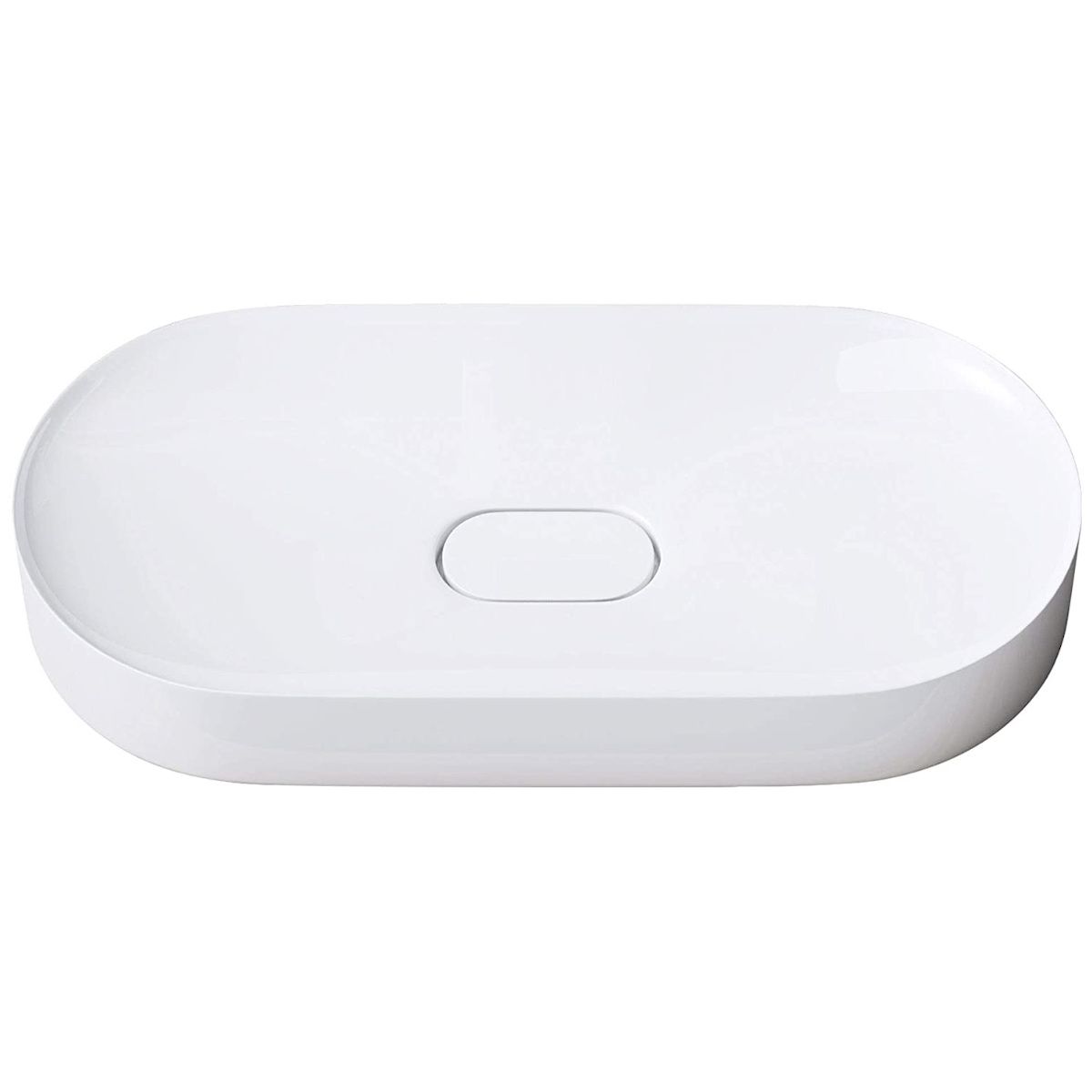 Lavoar EGO 826, Alb, lucios, scurgere ascunsa, 71x35 cm, compozit marmura, montaj pe blat