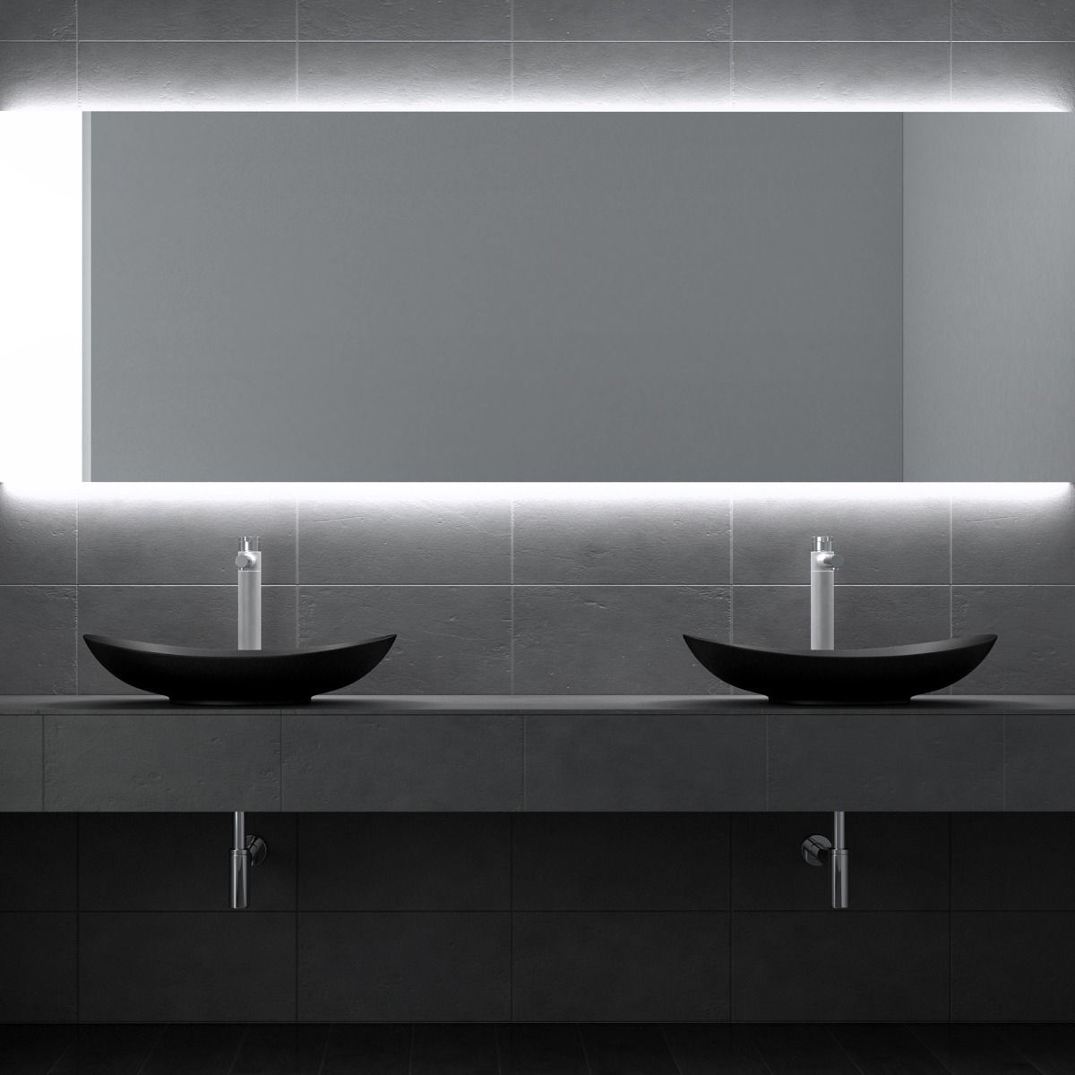 Lavoar EGO 858, Negru, mat, 63x36.5 cm, montaj pe blat, ceramica sanitata