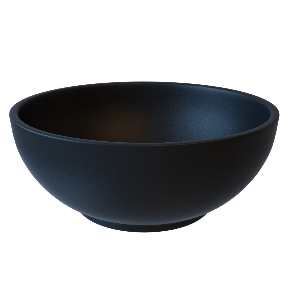 Lavoar EGO Cristiano, Negru Mat, 31x31 cm, montaj pe blat, fara gaura de baterie, ceramica sanitara