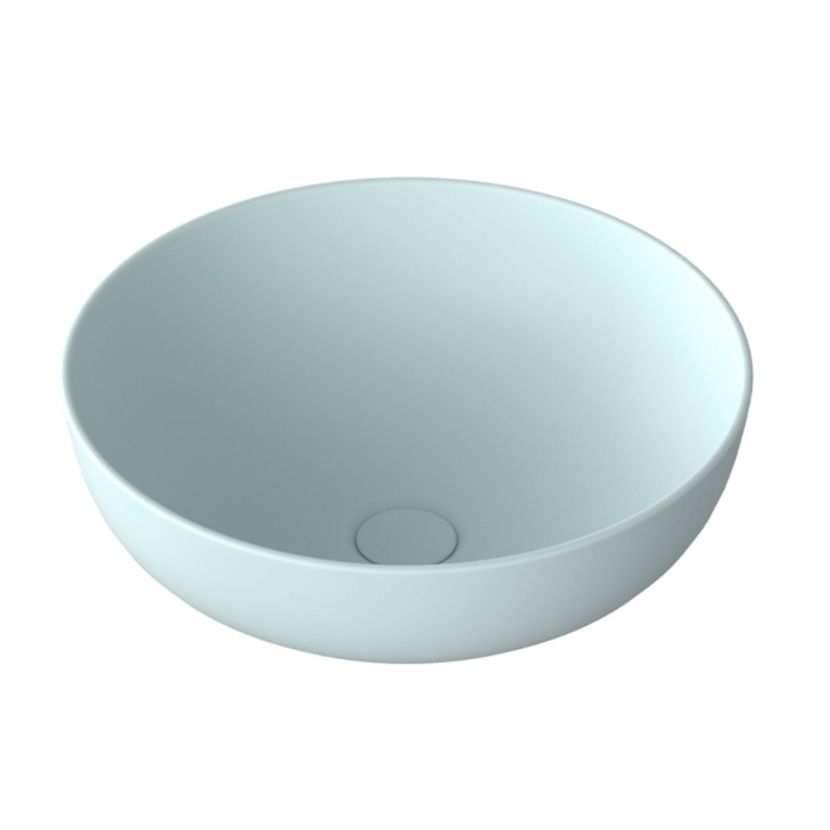 Lavoar EGO Michael, 38x13.6 cm, Albastru, Power Colour, semi-mat, montaj pe blat, ceramica sanitara de inalta calitate