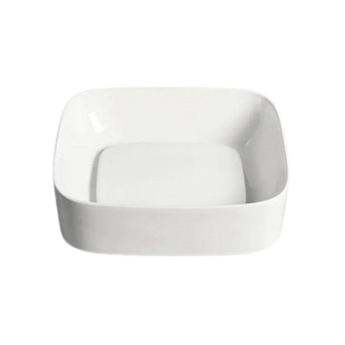 Lavoar Marsala , Alb, capac scurgere inclus, ceramica sanitara, 43x38 cm, montaj pe blat