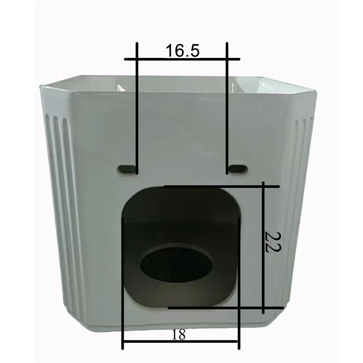 Lavoar, Negru Mat, Power Color, montaj suspendat, 42x42x40 cm, ceramica sanitara, Adele