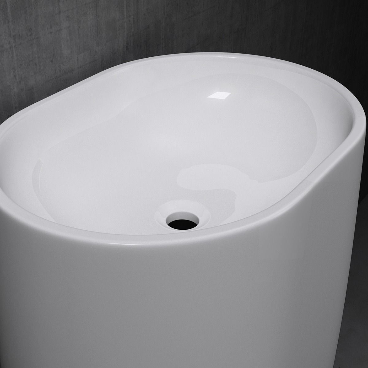 Lavoar stativ EGO 32, compozit marmura, fara gaura baterie