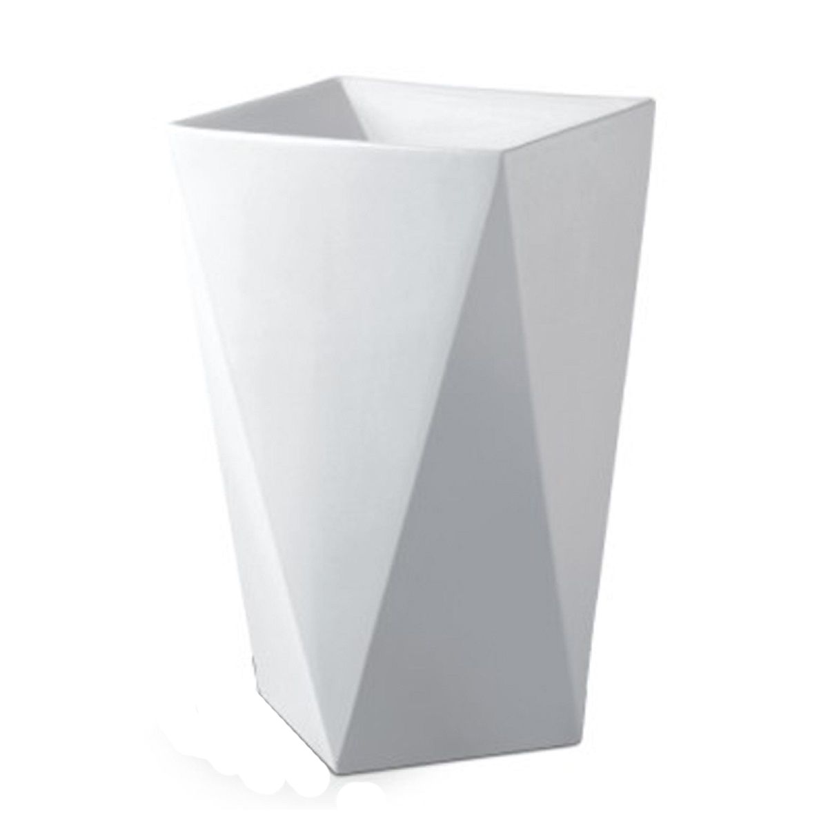 Lavoar stativ Enrico, Alb, 47x47x83 cm, montaj pe podea, ceramica sanitara