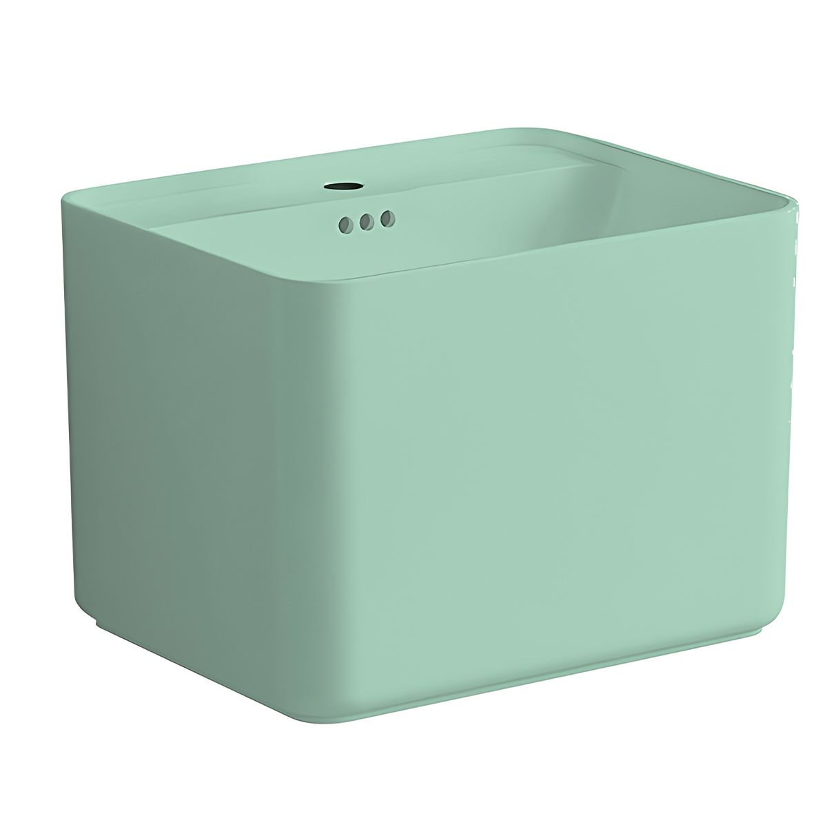 Lavoar, Verde Mint Mat, Power color, montaj suspendat, cu gaura de baterie 50x40 cm, Alfonso