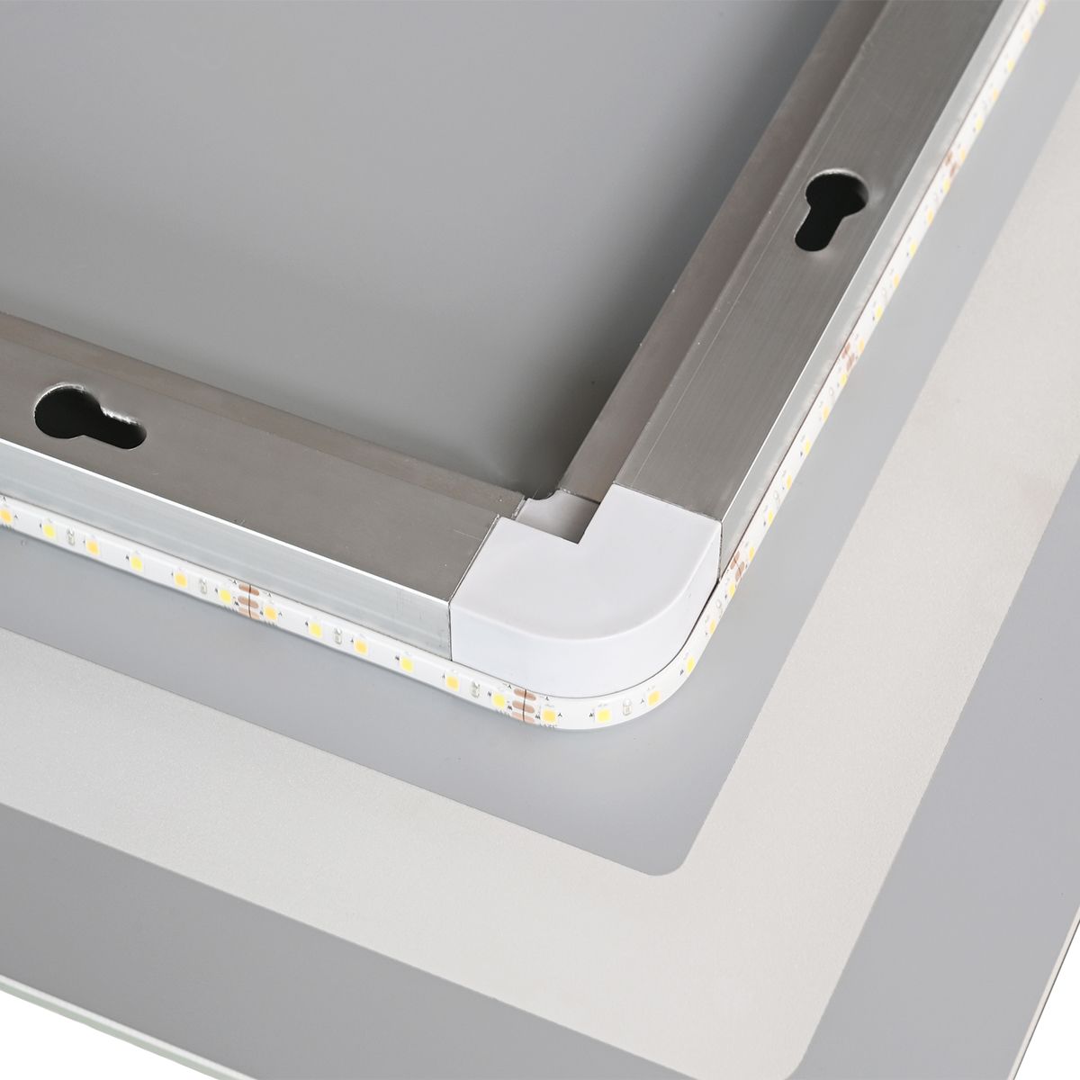 Oglinda Led, cu Lupa cosmetica, Dezaburire, Touch, 3 Culori, 5 mm, dimensiuni 70-80 x 60-90-10-120-140 cm, Velora