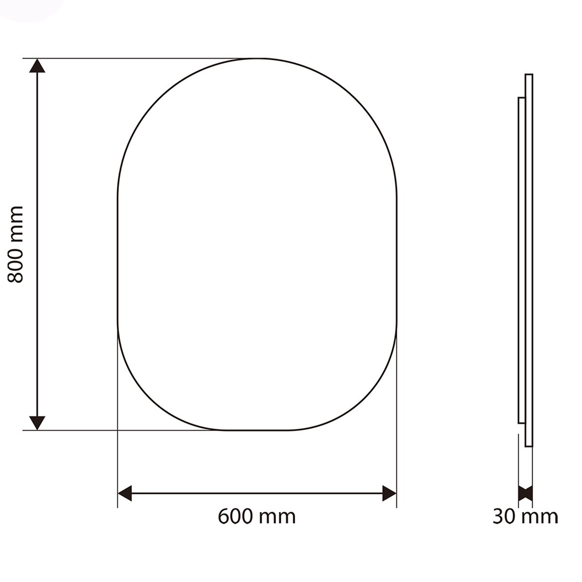 Oglinda Led, Dezaburire si Buton Touch, 5 mm, 3 Culori, Intensitate reglabila, dimensiuni de 60x80 si 70x100 cm, Fiore