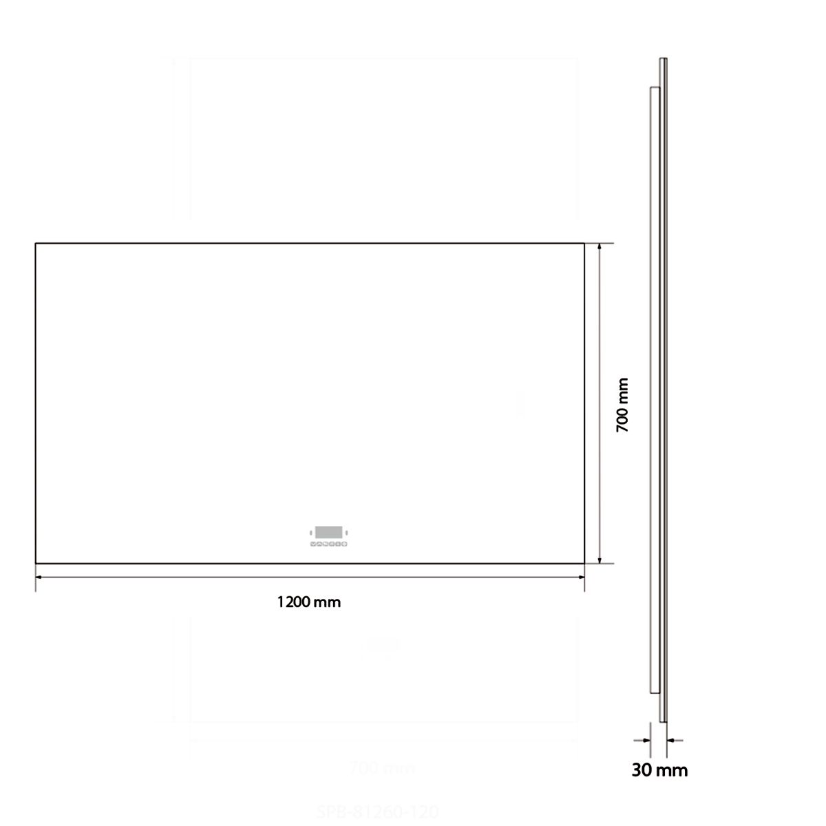 Oglinda Smart Led, Bluetooth, 3 Culori, 5 mm, senzor, afisaj timp, temperatura, dezaburire, Touch, 60-70x80-140 cm, Rubin