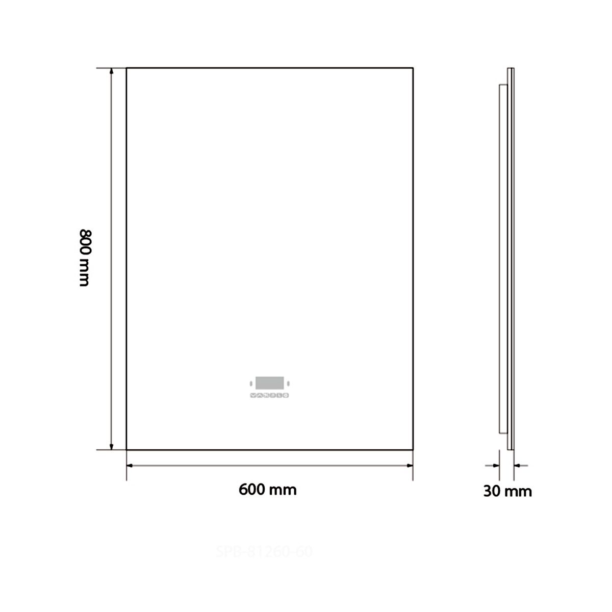 Oglinda Smart Led, Bluetooth, 3 Culori, 5 mm, senzor, afisaj timp, temperatura, dezaburire, Touch, 60-70x80-140 cm, Rubin