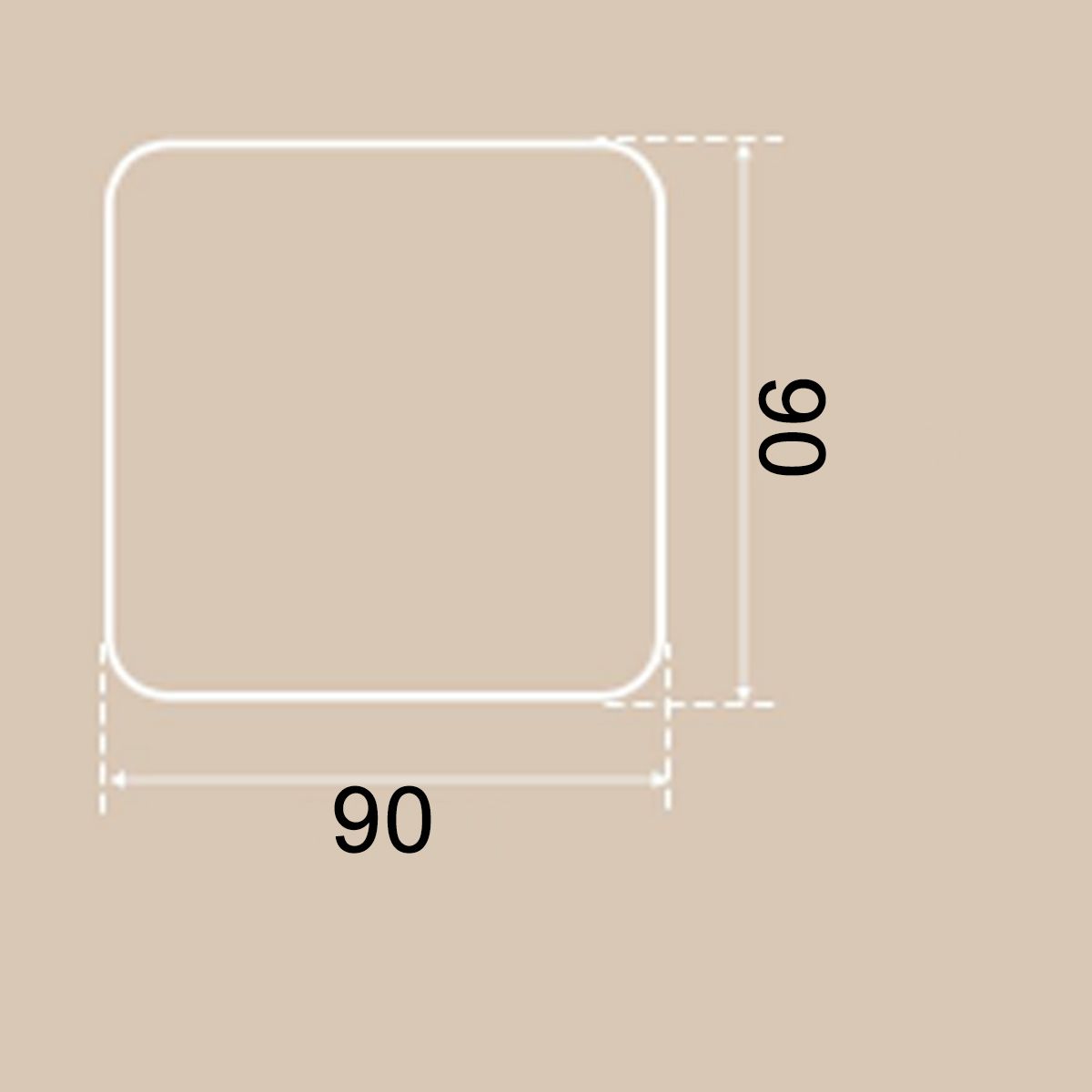 Oglinda smart Led, sticla 5 mm, dezaburire, buton touch, 3 culori, dimensiune 90x90 cm, Nivo