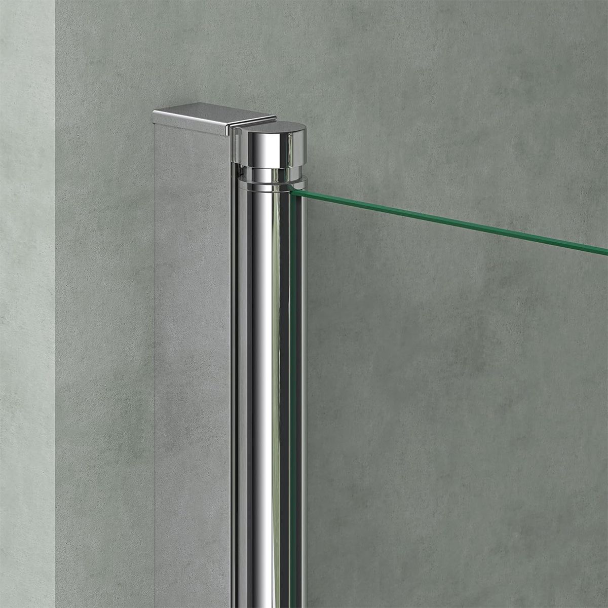 Paravan cada EGO-1121, sticla securizata 6 mm, Transparent sau Sablata partial, 94x140 cm, pivotant 180°, Nano Easy Clean