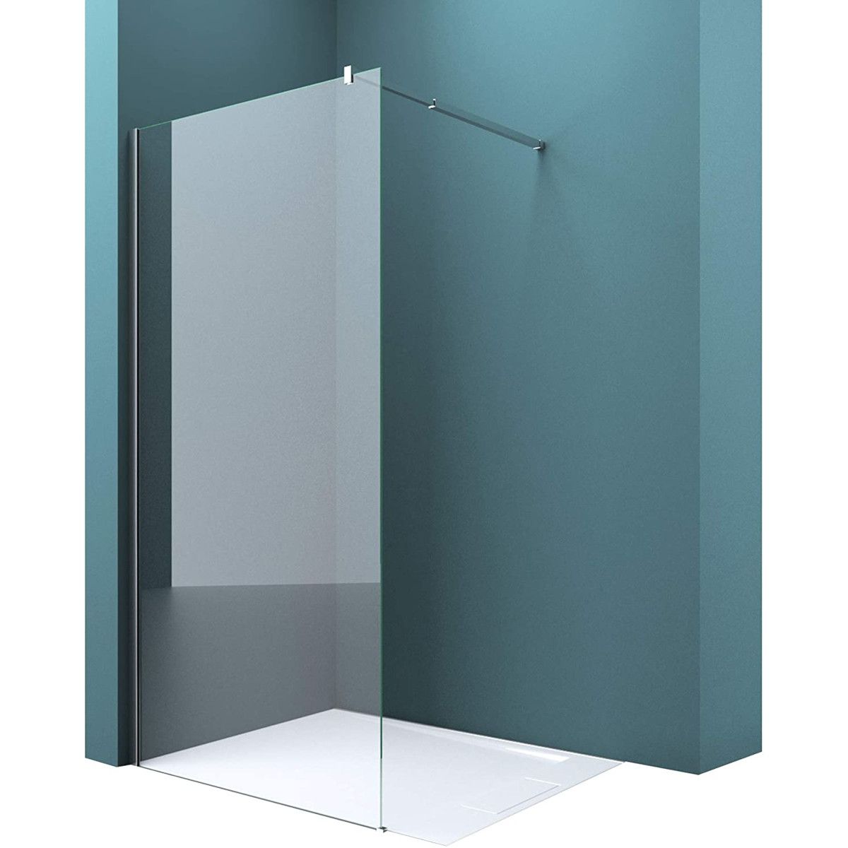 Perete dus Walk-In, EGO-01K, sticla securizata 8 sau 10 mm, intre 90-100 cm, Lotus Efect