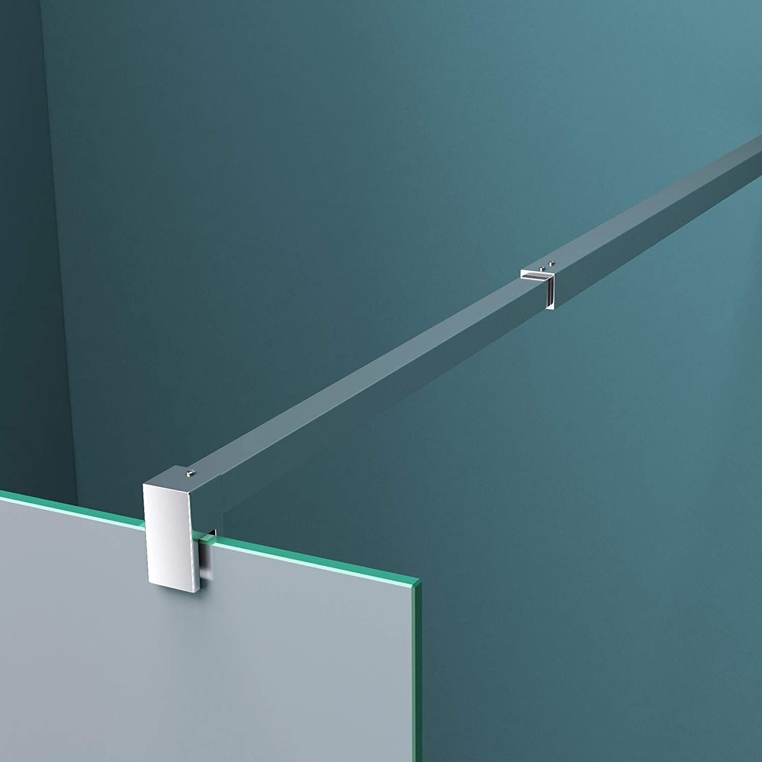 Perete dus Walk-In, EGO-01VS, sticla securizata Mata 10 mm, 120 si 140 cm, Lotus Efect