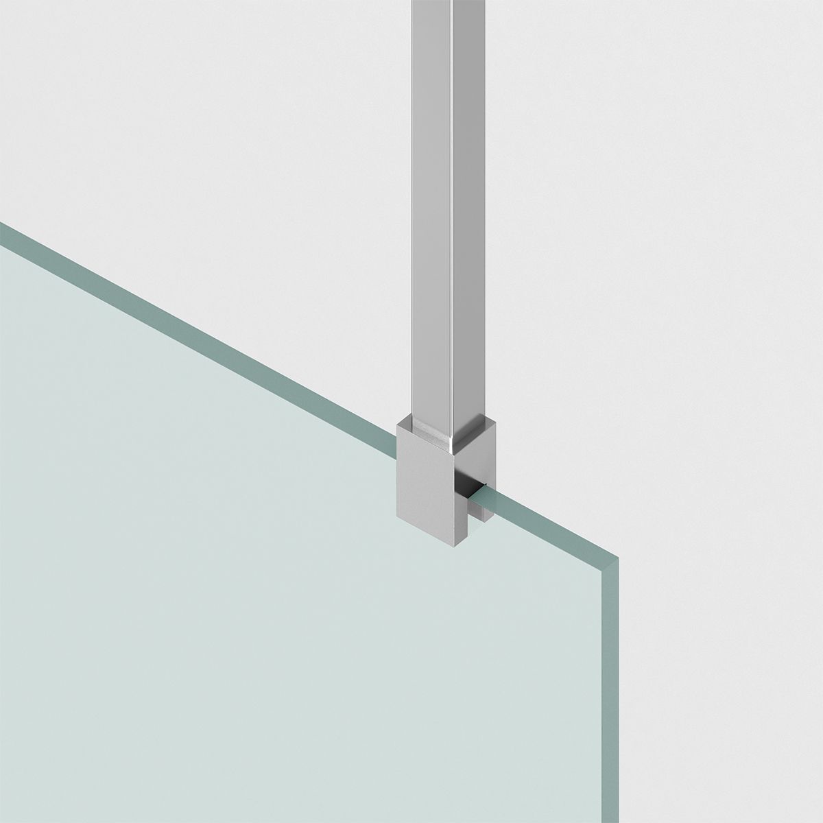 Perete dus Walk-In, sticla securizata de 8 mm, dimensiuni 100-120x200 cm, Profil si maner Crom, Armando