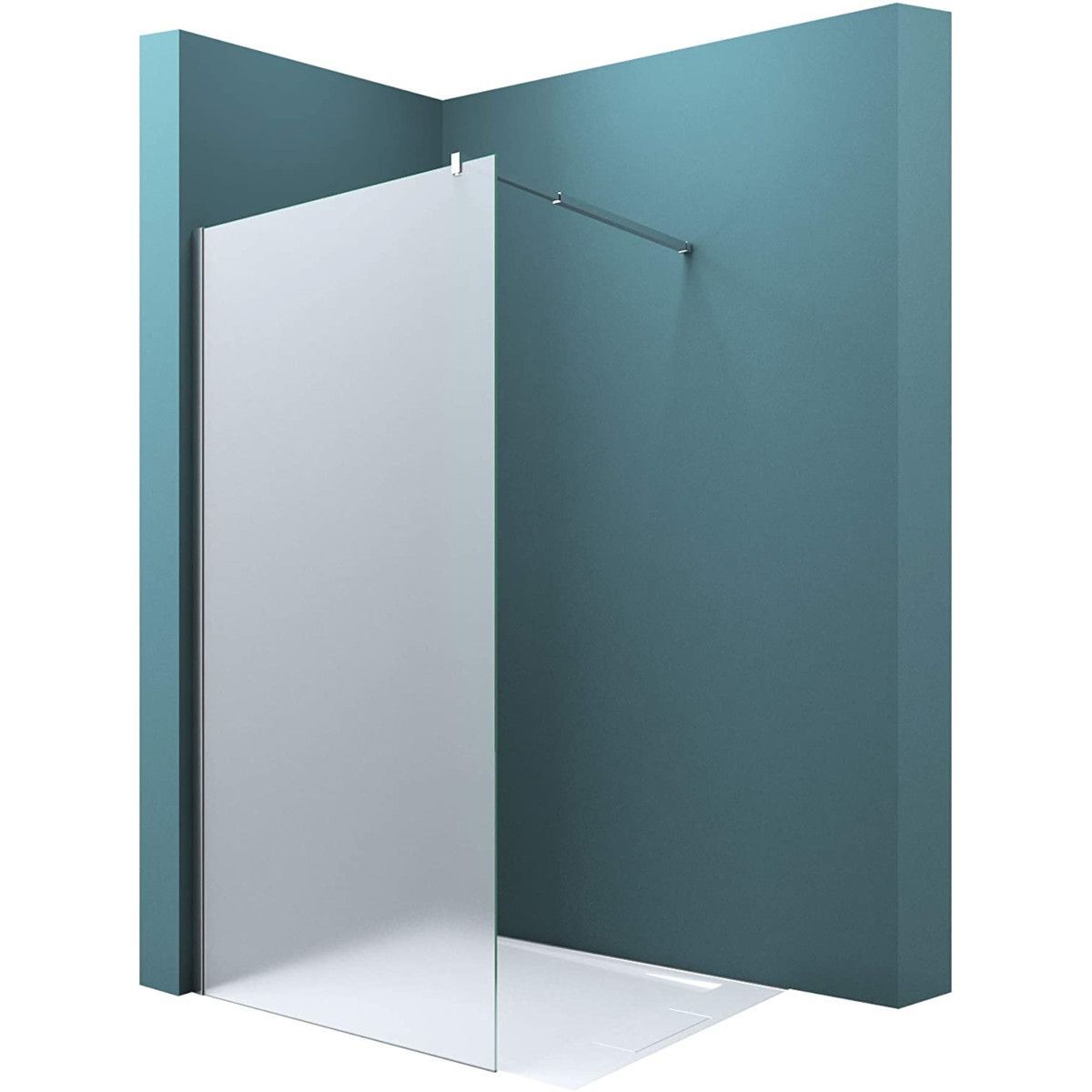 Perete dus Walk-In, sticla securizata sabalata integral 10 mm, dimenesiuni 100, 120, 140 cm, Lotus Efect, Sicilia