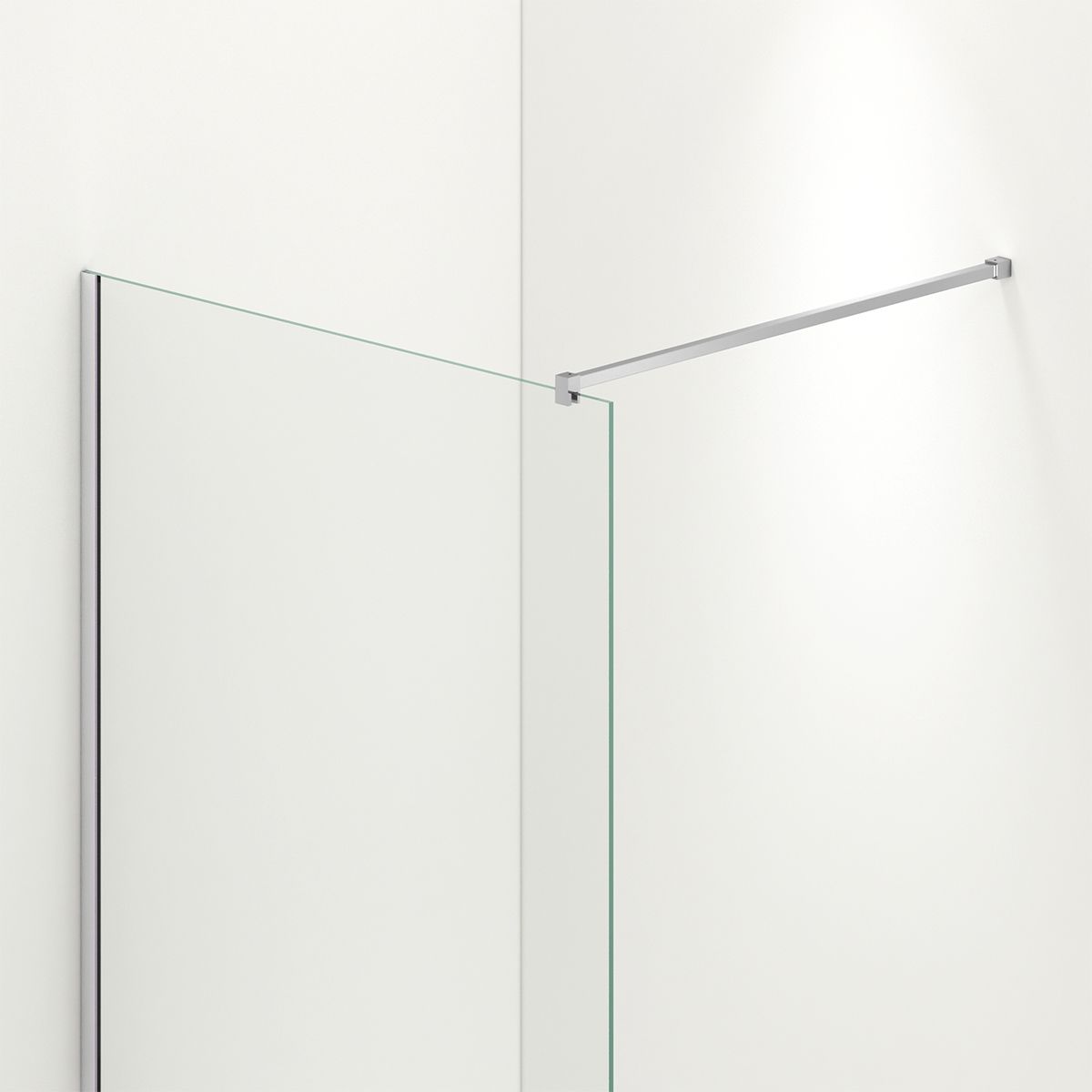 Perete dus Walk-In Ultra-Slim, sticla securizata de 8 mm, dimensiuni 80-160x200 cm, profile crom, Nano Easy Clean, Matia