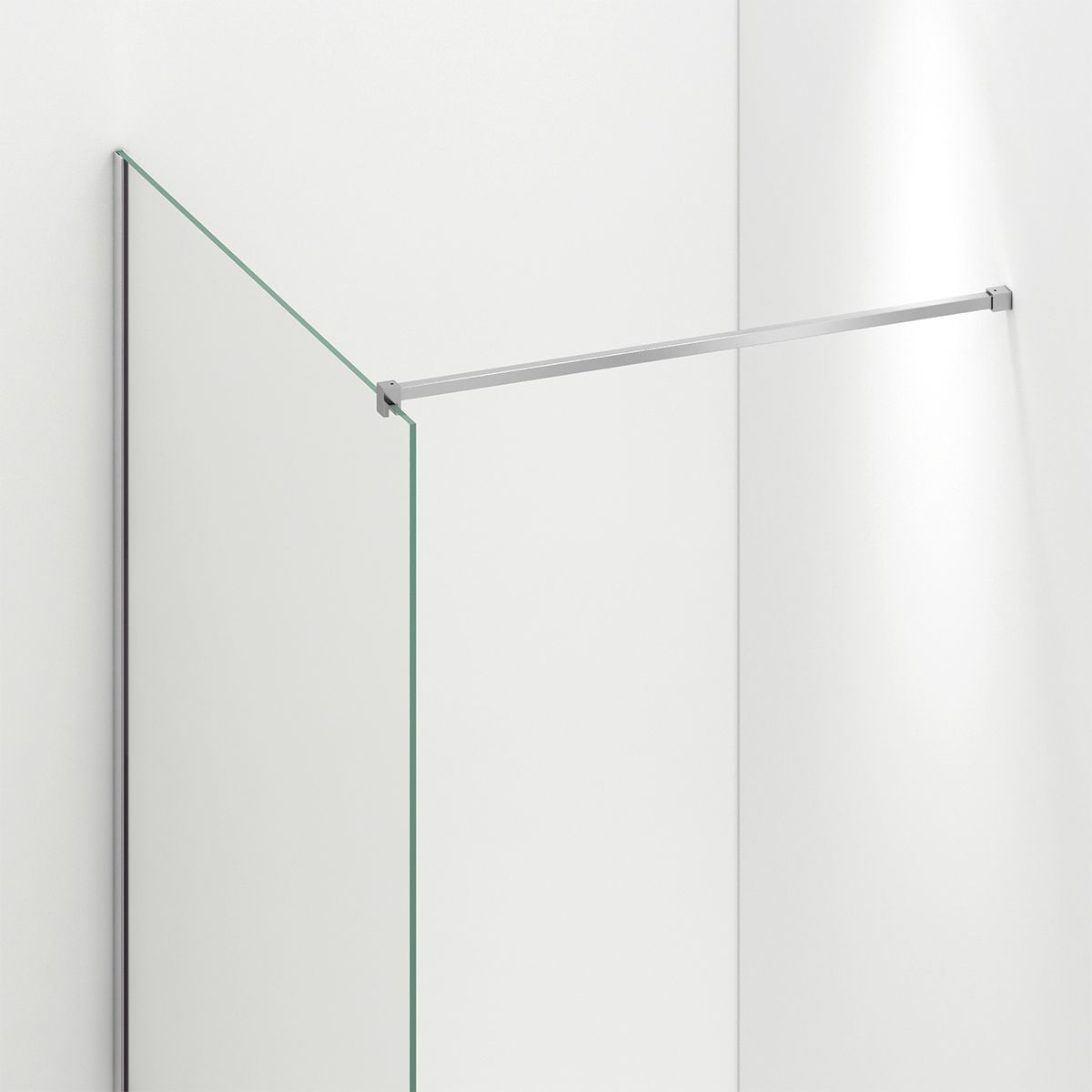 Perete dus Walk-In Ultra-Slim, sticla securizata de 8 mm, dimensiuni 80-160x200 cm, profile crom, Nano Easy Clean, Matia