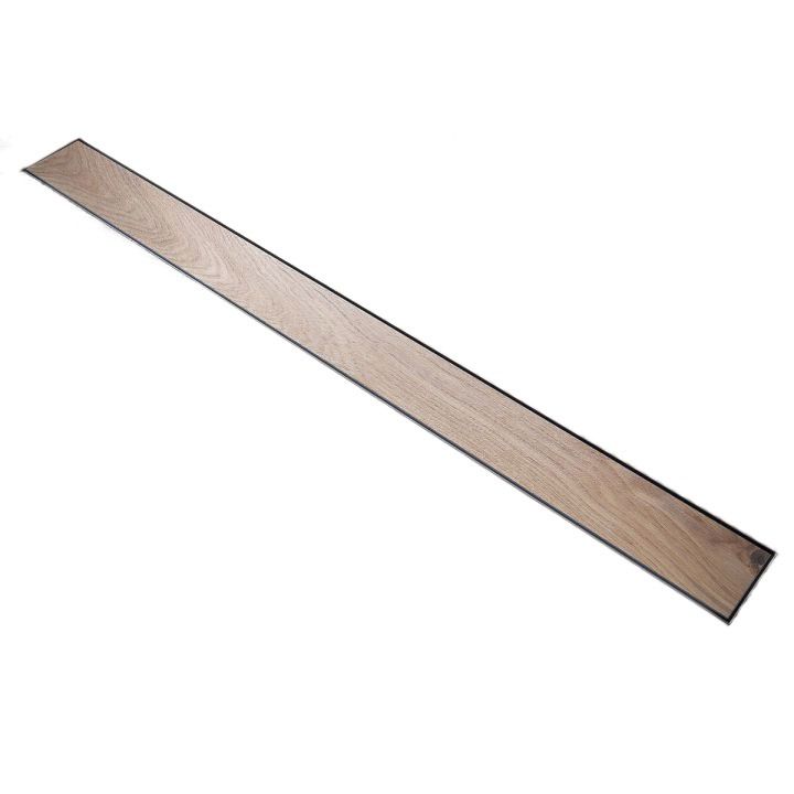 Rigola Dus faiantabila, sifon Smart Pipe, model incorporat sub placa, Premium Low Black, dimensiuni 50-120 cm