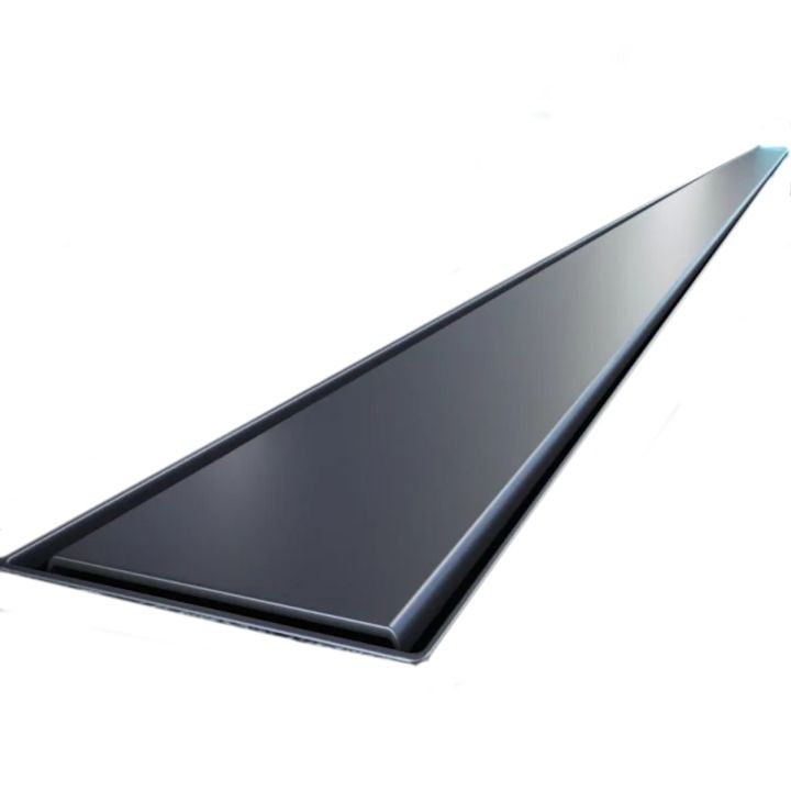 Rigola Dus,  sifon Viega, Slim Black, dimensiuni intre 50-120 cm, latime 3,2 cm, otel inoxidabil