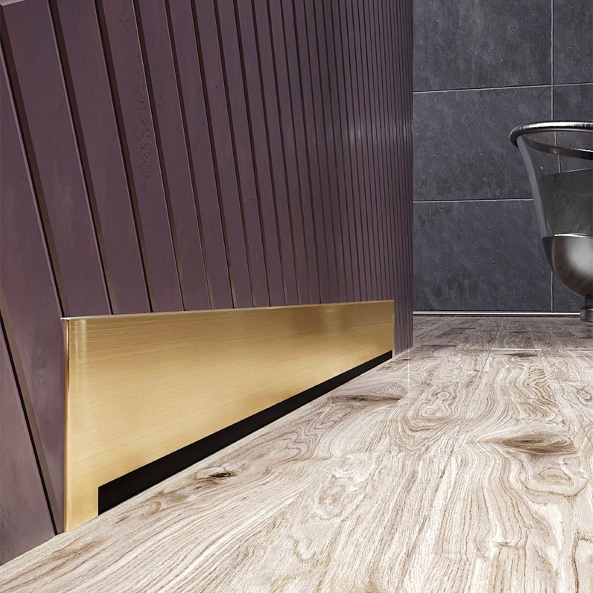 Rigola Dus montaj pe perete, sifon Viega, Auriu Mat, dimensiune 60, 80 cm, latime 7.4 cm, otel inoxidabil