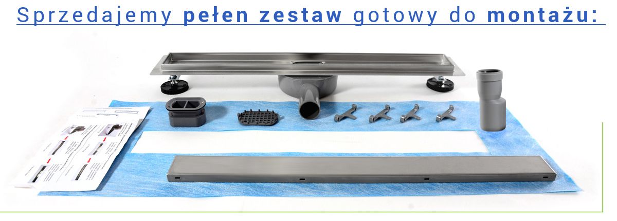 Rigola scurgere dus, EGO-PRO, dimensiuni intre 50-100 cm, 2 fete, inox inoxidabil