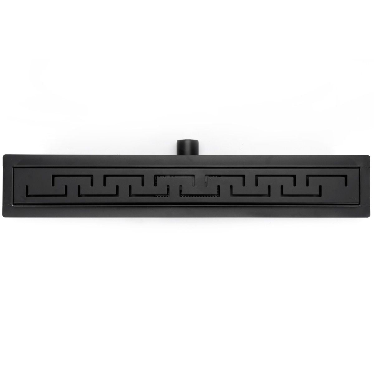 Rigola scurgere dus, REA-Greek Black Mat, 90 cm, completa, finisaj Negru Mat