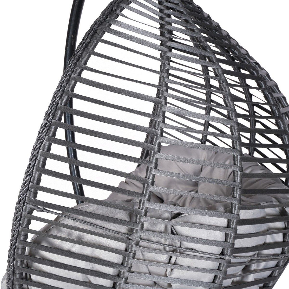 Scaun agatat. Fotoliu suspendat, Cuba Exclusivist, Curte sau Living, confortabil si modern, Gri