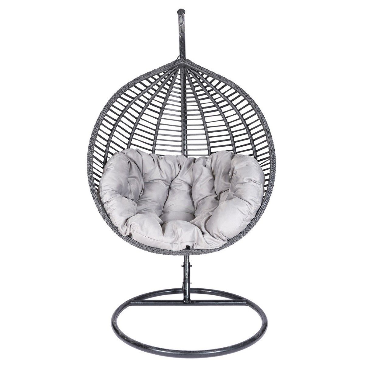 Scaun agatat. Fotoliu suspendat, Cuba Exclusivist, Curte sau Living, confortabil si modern, Gri