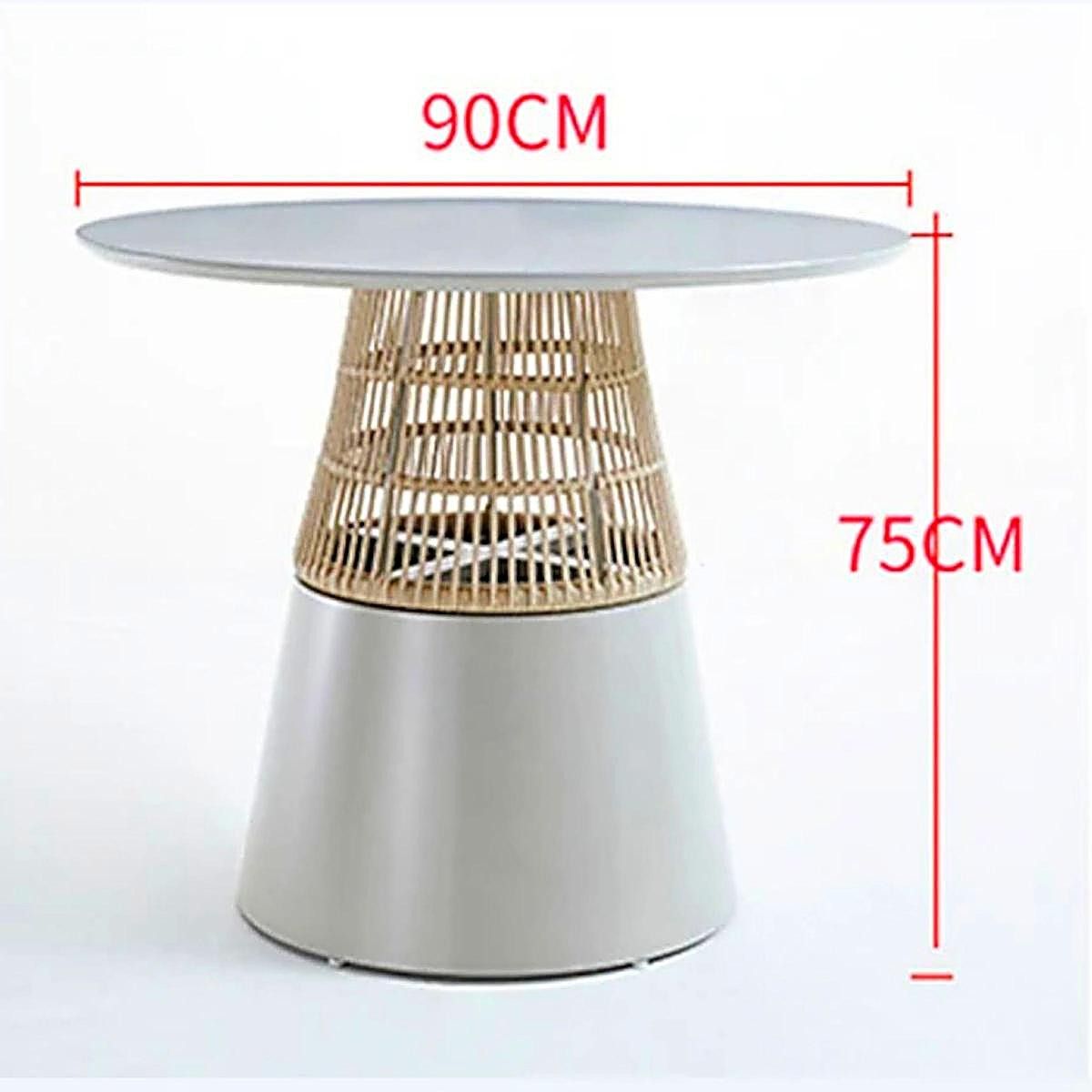 Set mobilier terasa sau gradina,  masa si 4 scaune, cadru aluminiu si impletitura de poliratan, June