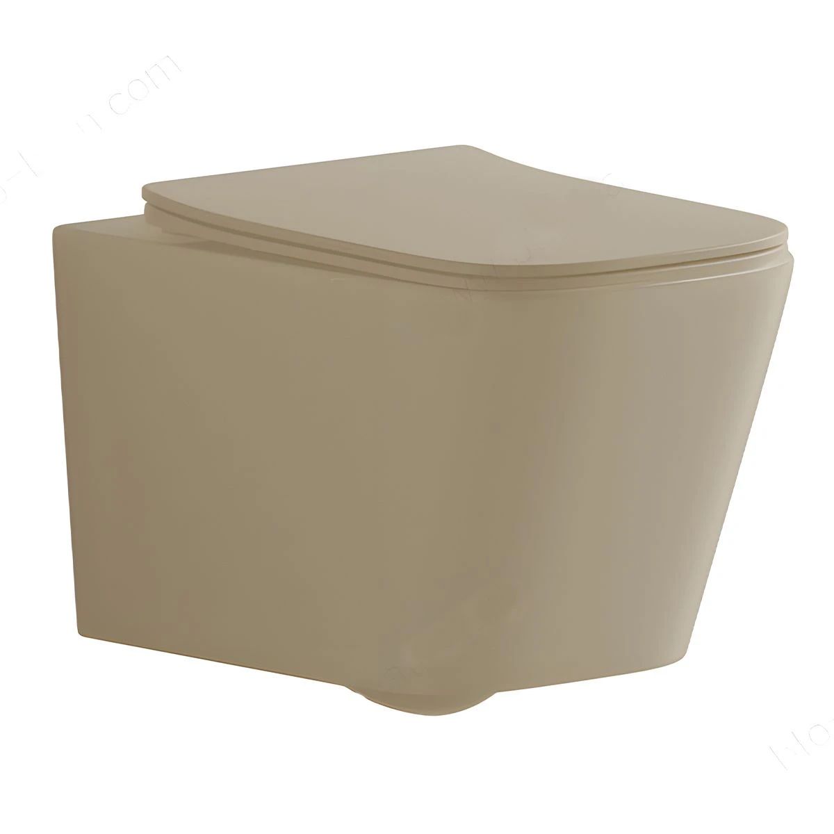 Set vas wc si lavoar, Jasmine Mat, Power Color, 51x35-50x40 cm, montaj suspendat si pe blat, capac duroplast, Alfonso