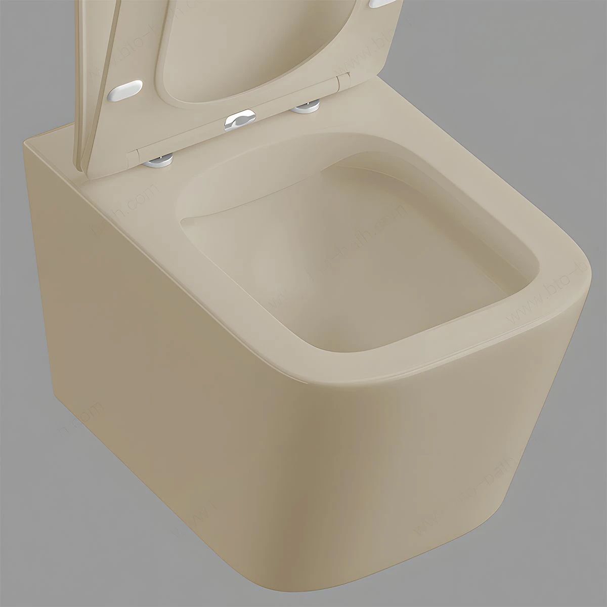 Set vas wc si lavoar, Jasmine Mat, Power Color, 51x35-50x40 cm, montaj suspendat si pe blat, capac duroplast, Alfonso