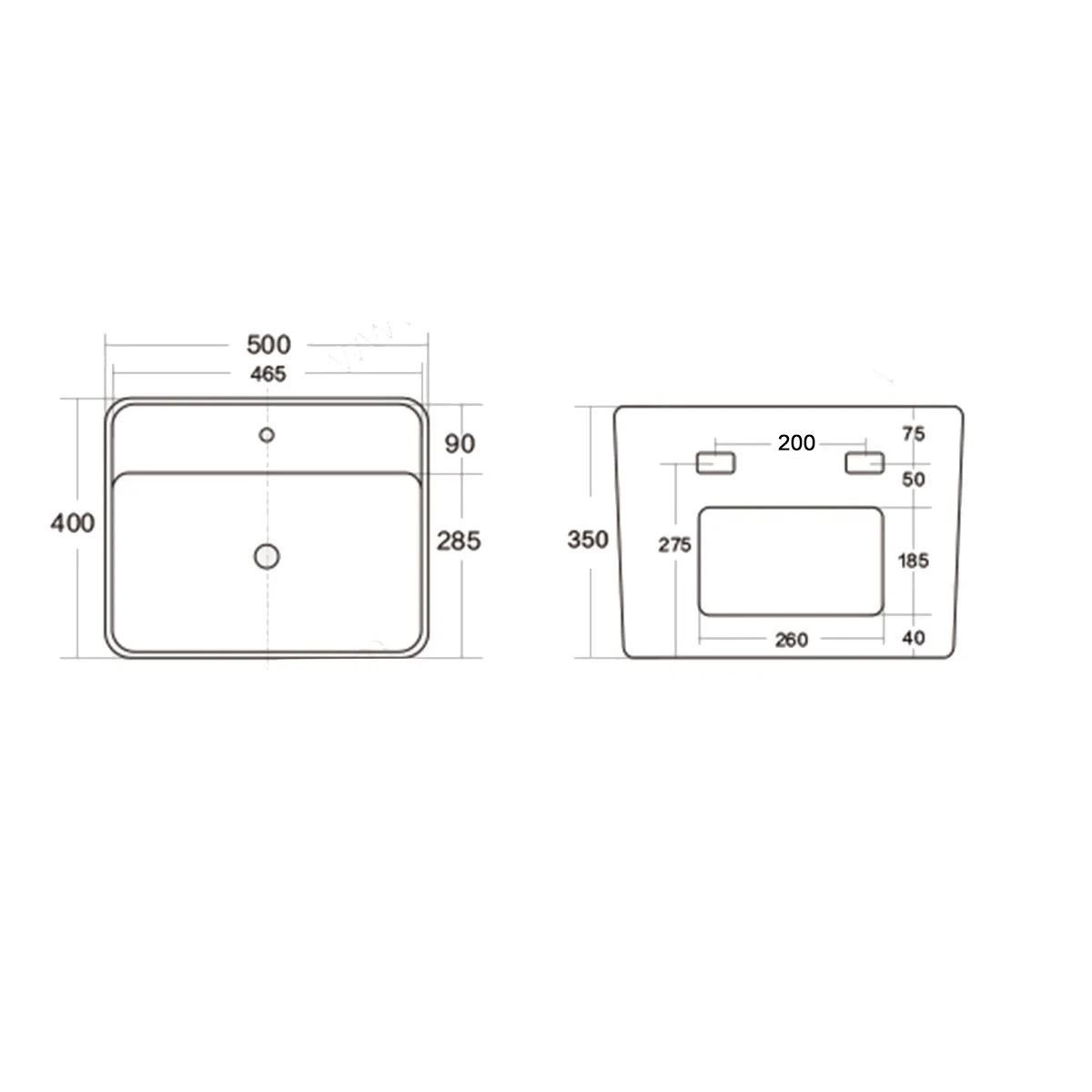 Set vas wc si lavoar, Roz Somon Mat, Power Color, 51x35-50x40 cm, montaj suspendat si pe blat, capac duroplast, Alfonso