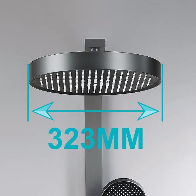 Sistem de dus, baterie Piano Keys, suport obiecte, pipa de cada tip cascada, 3 functii, Negru Mat, Vivo