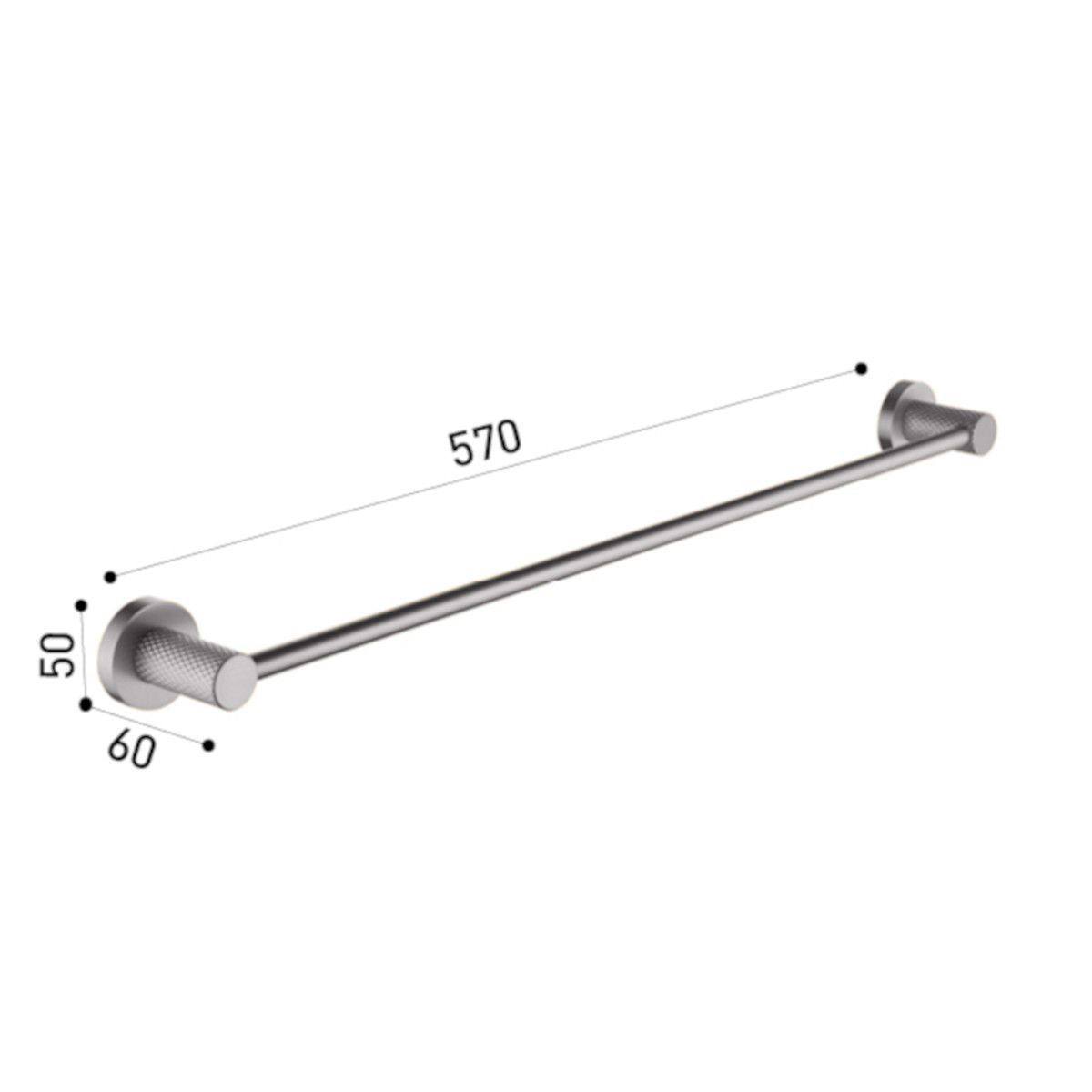 Suport prosoape, 57 cm, Crom, alama, design modern, Apolo