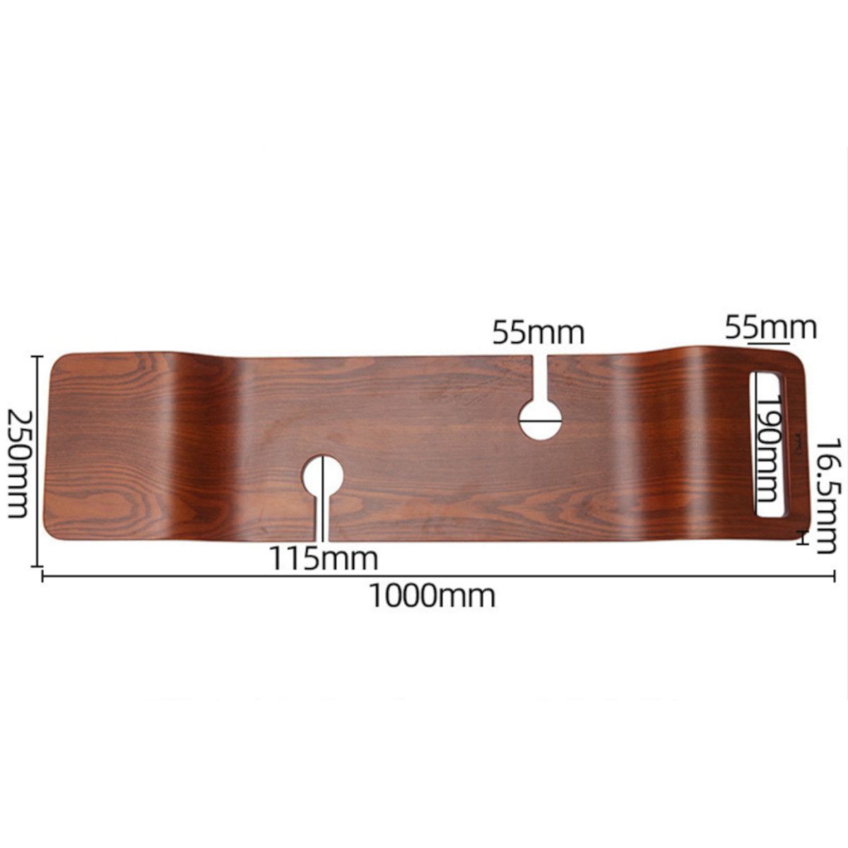 Tava pentru cada Vasco, 100x25x1.5, finisaj Luxury lemn multistrat, lemn stejar, waterproof, Culoare Nuc