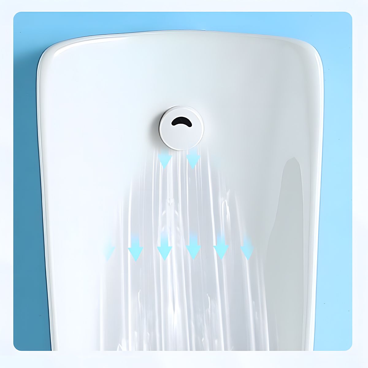 Urinal de podea cu senzor integrat, 34x35.5x100, Alb Lucios, Silento