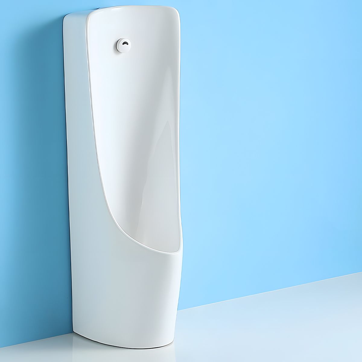 Urinal de podea cu senzor integrat, 34x35.5x100, Alb Lucios, Silento